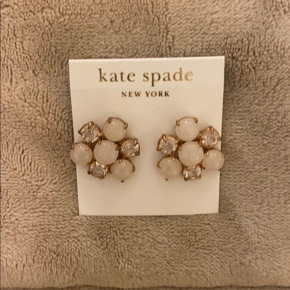 Kate Spade Clustered Diamond & Enamel Earrings